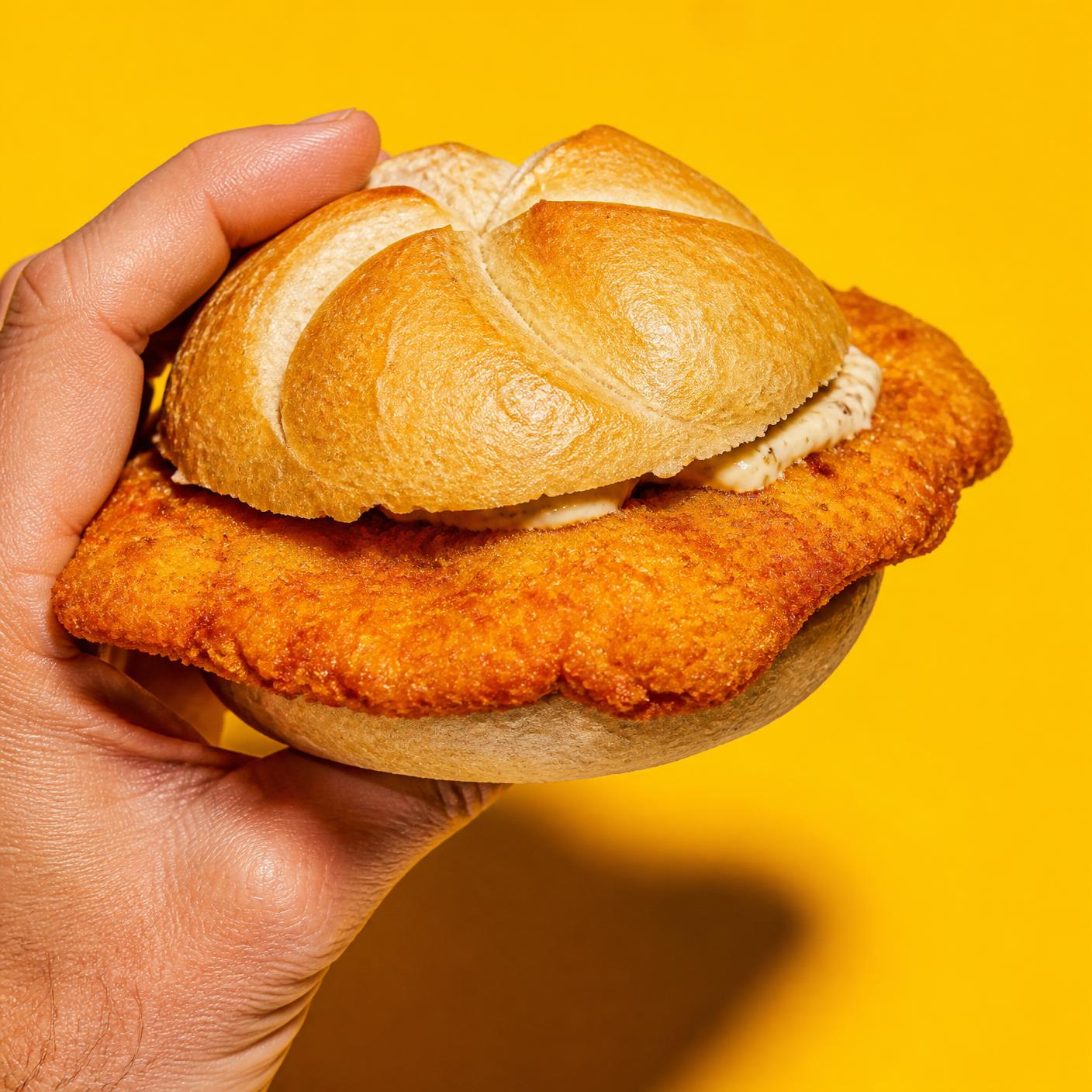 Schnitzel in der Semmel